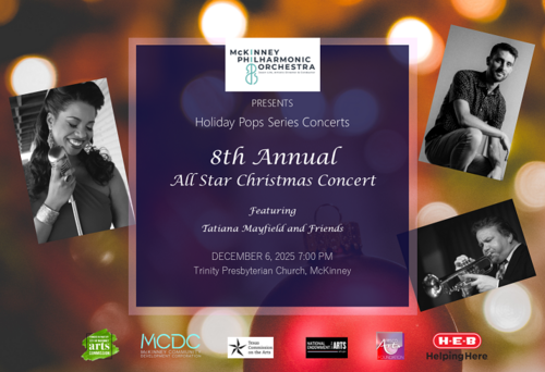 8th Annual All Star Christmas with the McKinney Philharmonic Orchestra poster