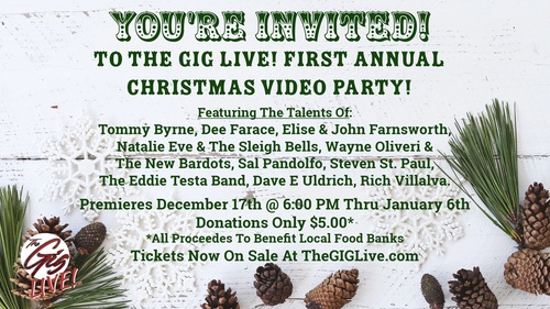 The GIG LIVE! First Annual Christmas Video Party! 2024 poster