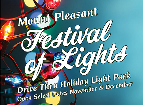 2025 Mount Pleasant Festival of Lights poster