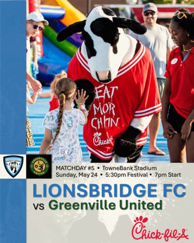 Lionsbridge FC vs Greenville United (May 24, 2026) poster