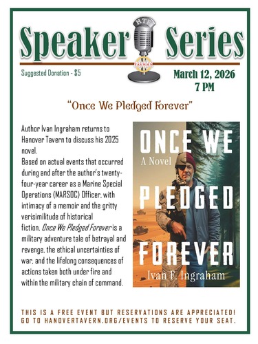 Speaker Series - "Once We Pledged Forever" poster