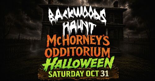 BACKWOODS HALLOWEEN NIGHT   {OCT  31) poster