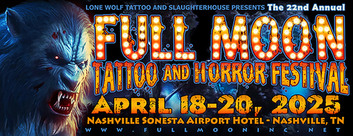 Nashville Full Moon Tattoo and Horror Festival poster