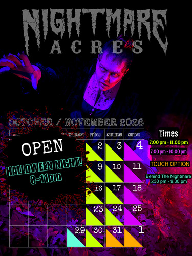 Nightmare Acres 2026 poster