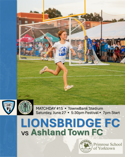 Lionsbridge FC vs Ashland Town FC (June 27, 2026) poster