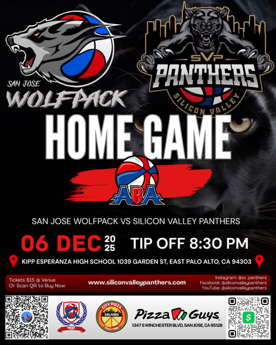 Silicon Valley Panthers vs San Jose Wolfpack poster