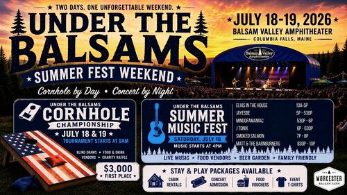 Under the Balsams Summer Fest poster