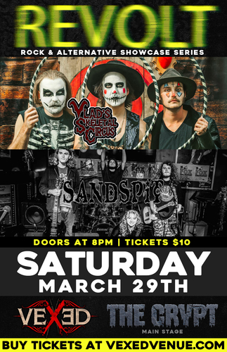 Vlad's Skeletal Circus Album Release Party with Sandspit poster