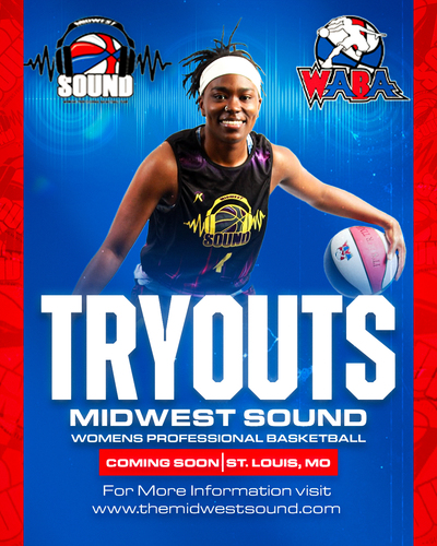 Midwest Sound Women's Pro Basketball Tryouts poster