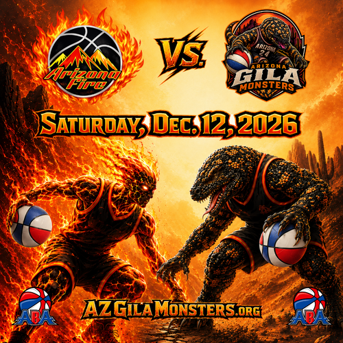 Arizona Gila Monsters vs Arizona Fire poster