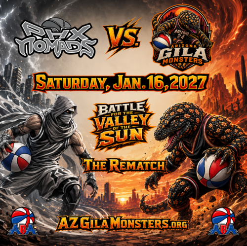 Arizona Gila Monsters vs Phoenix Nomads poster