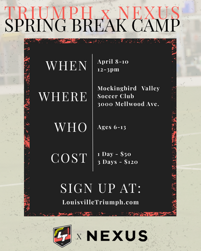 Triumph/Nexus Spring Break Camp poster
