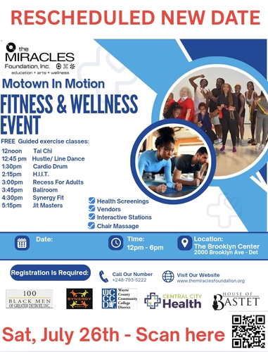 Motown in Motion: Health and Wellness (**Rescheduled date**) poster