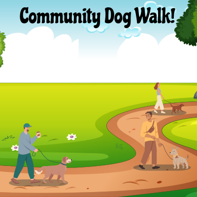 Community Dog Walk poster
