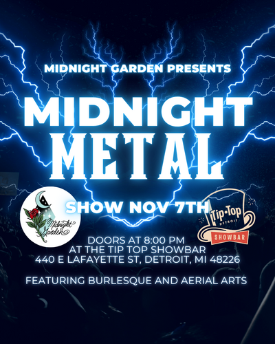 Midnight Garden - Midnight Metal November 7th. poster