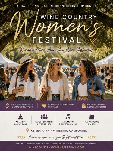 Wine Country Women's Festival  poster
