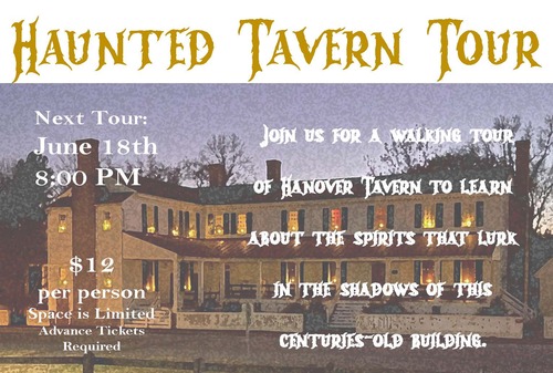 Haunted Hanover Tavern Tours June 2026  poster