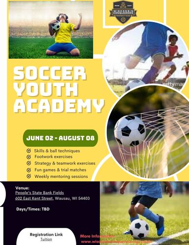 Youth Academy Soccer 2025 poster