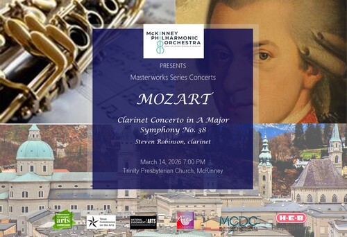 Mozart with the McKinney Philharmonic Orchestra poster