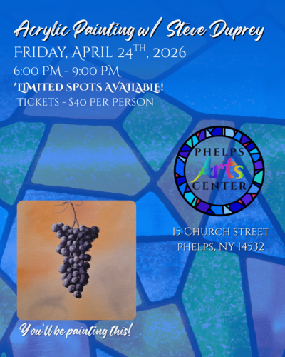 Join Steve Duprey for a Vibrant Acrylic Painting Workshop! poster