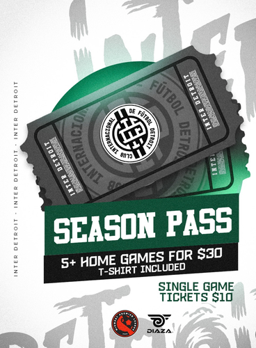 Inter Detroit 2025 Home Season Pass poster