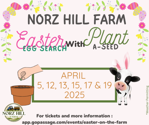 Easter at the Farm & Plant a Seed poster